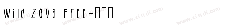 Wild Zova Free字体转换